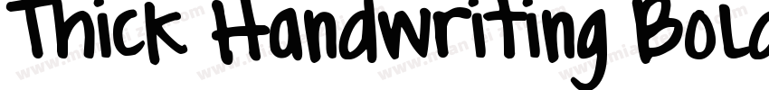 Thick Handwriting Bold字体转换